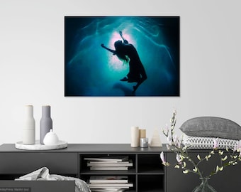 Underwater Dancer Portrait l Beach House Wall Art