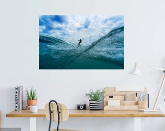 Cardiff Reef Surf Print: Vintage Ocean Coastal Art