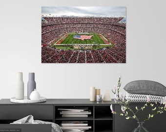 49ers Stadium San Francisco NFC Championship Football Print