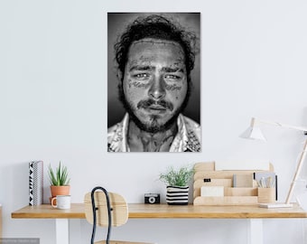 Post Malone Portrait Photo Print Wall Art
