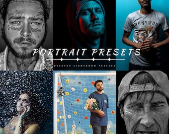 Professionelle Porträt Lightroom Presets | Film & Studio (Desktop .XMP Files)