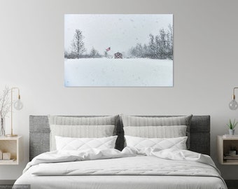 Buffalo, New York Snow Storm City Wall Art Print