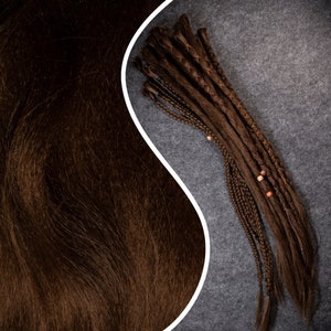 light brown dreads (SE) and (DE) | custom made | synthetic dreadlock extensions | individually or in a set