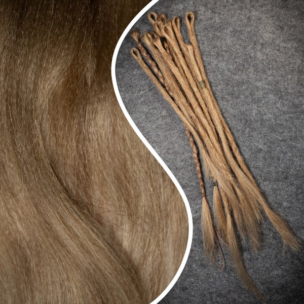 dark blonde dreads (SE) | custom made | synthetic dreadlock extensions | individually or in a set