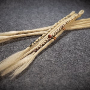 light blonde dreads (SE) and (DE) | custom made | synthetic dreadlock extensions | individually or in a set