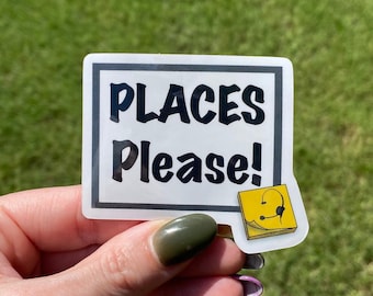 Stage Manager Sticker | PLACES Please Theatre Backstage Vinyl Decal