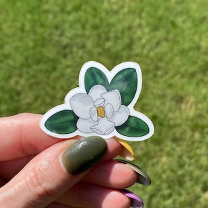 Steel Magnolias Mini Magnolia Bloom Vinyl Waterproof Sticker