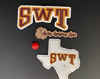 Southwest Texas State University Sticker Pack-SWT