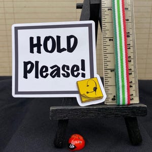Stage Manager Magnet | HOLD Please Theatre Backstage Vinyl Magnet image 4