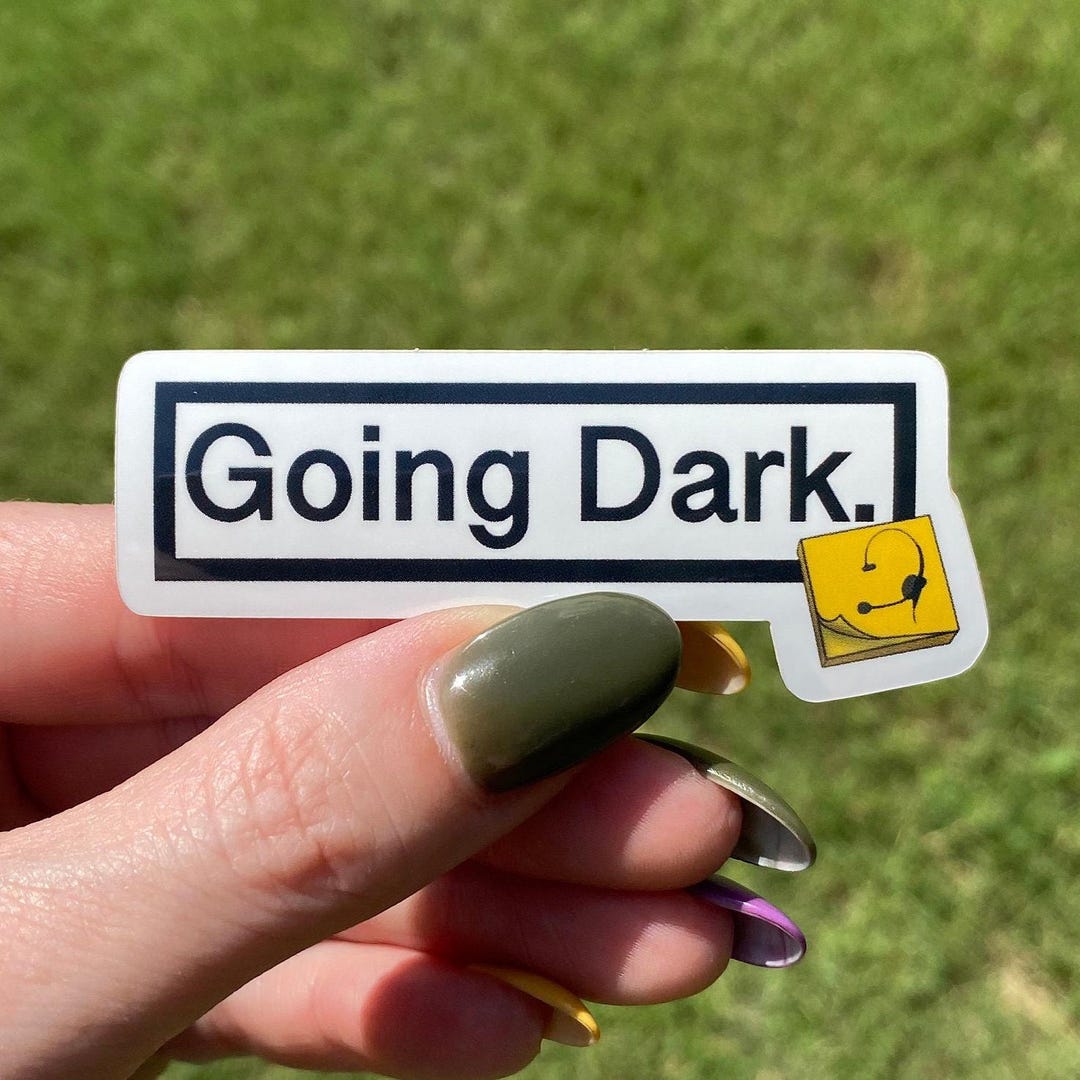 Going Dark Stage Manager Sticker | Theatre Backstage Vinyl Decal - Etsy