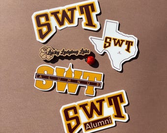 SWT Alumni Sticker Pack – Southwest Texas State, Bobcat Pride