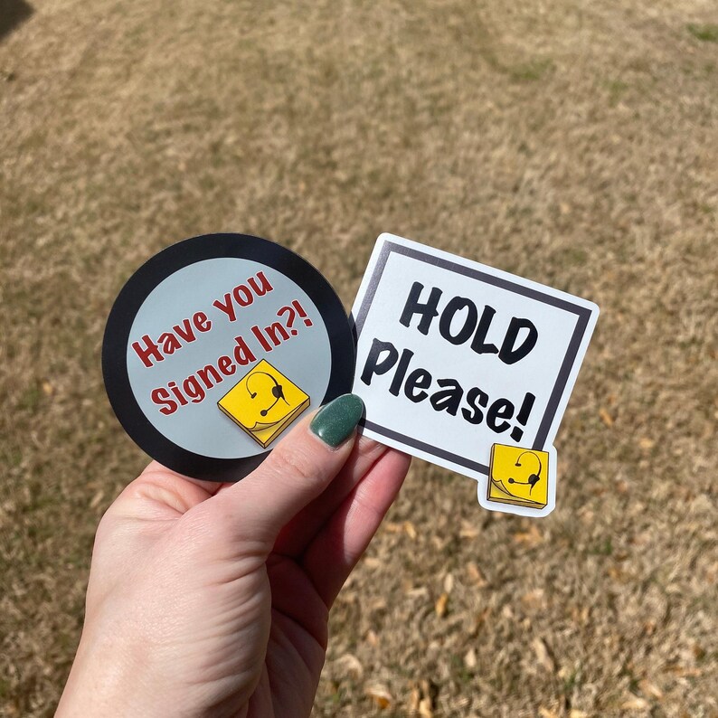 Stage Manager Magnet | HOLD Please Theatre Backstage Vinyl Magnet image 9