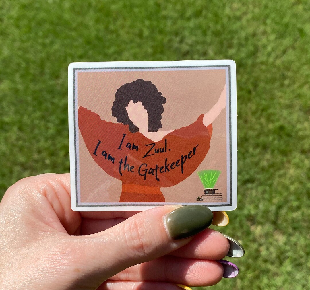 The Ghostbusters Movie Quote Vinyl Waterproof Sticker i Am Zuul. I Am