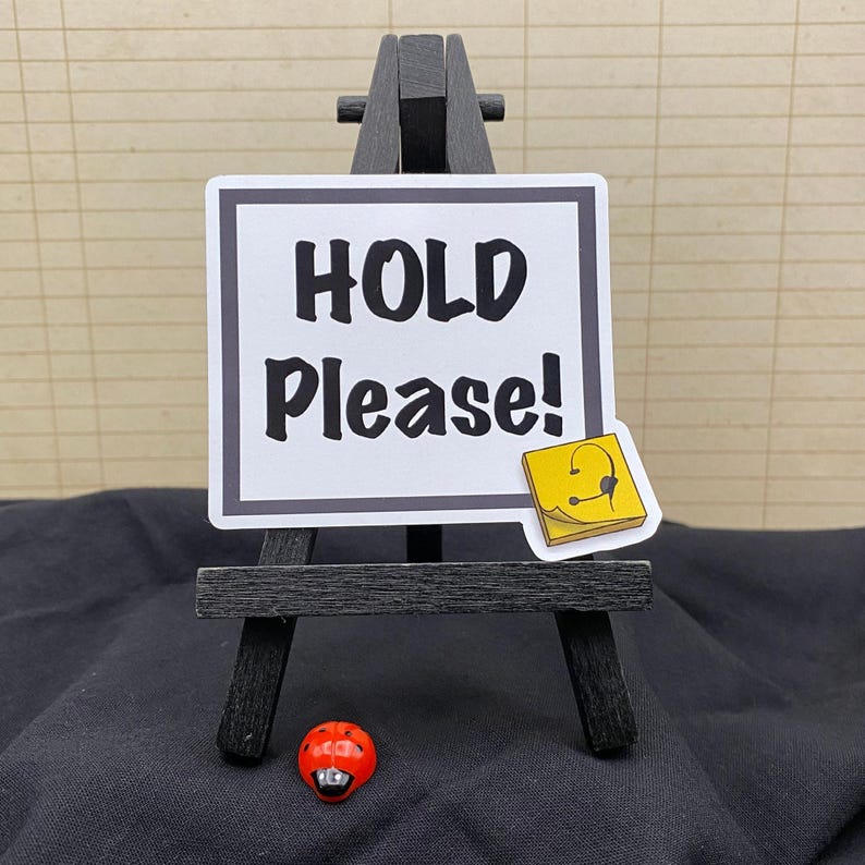 Stage Manager Magnet | HOLD Please Theatre Backstage Vinyl Magnet image 2