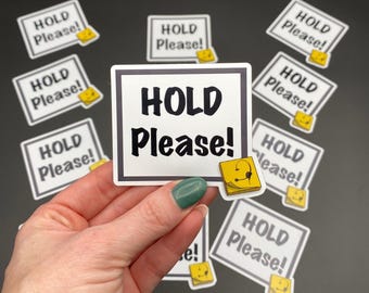 Stage Manager Magnet | HOLD Please Theatre Backstage Vinyl Magnet