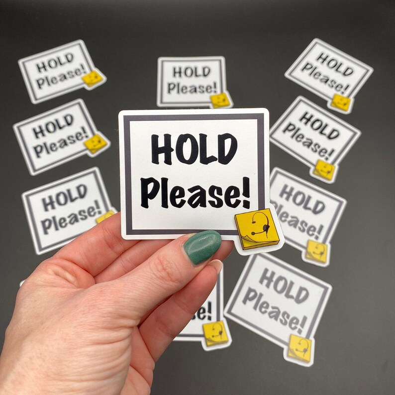 Stage Manager Magnet | HOLD Please Theatre Backstage Vinyl Magnet image 1
