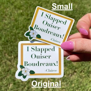 Steel Magnolias Quote Vinyl Sticker: &quot;I Slapped Ouiser Boudreaux&quot;