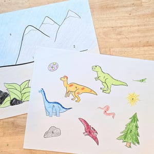Dinosaur Counting Craft: Preschool Number Activity (PDF) - Etsy