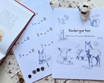 幼稚園の算数ワークブック、幼稚園の数字ワークシート、幼稚園の数字ワークブック、幼稚園の数字ホームスクール、幼稚園の算数事実
