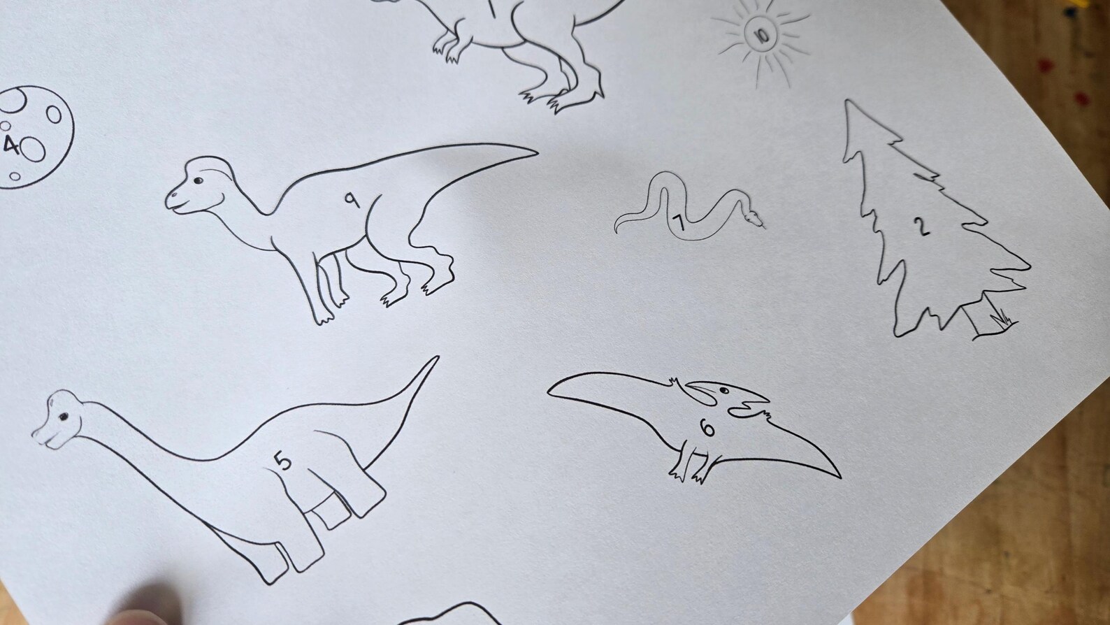 Dinosaur Counting Craft: Preschool Number Activity (PDF) - Etsy