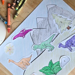 Dinosaur Counting Craft: Preschool Number Activity (PDF) - Etsy