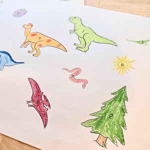Dinosaur Number Craft Preschool Dinosaur Counting Activity Prek Number ...