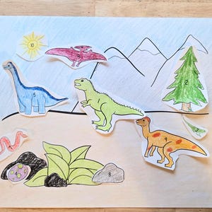 Dinosaur Counting Craft: Preschool Number Activity (PDF) - Etsy