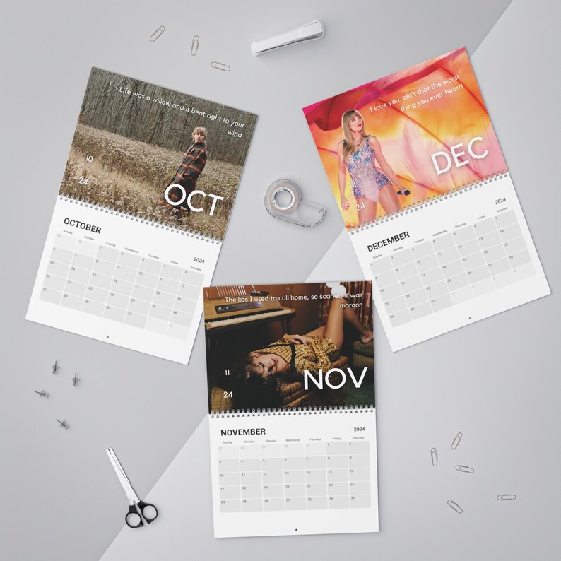 Taylor Swiftie Calendar the Eras Tour 2024 Calendar, in My Era Calendar