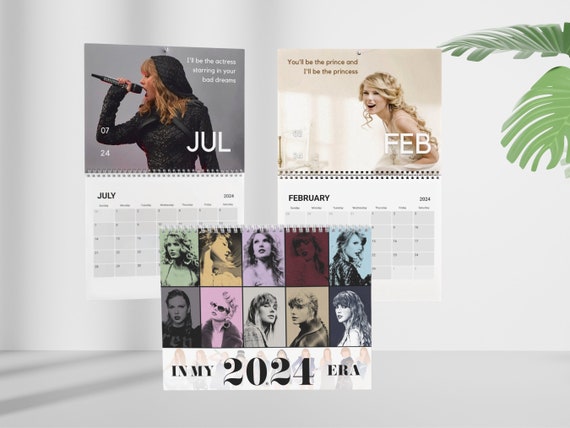 Taylor Swiftie Calendar the Eras Tour 2024 Calendar, in My Era Calendar,  Taylor Swift Merch, the Eras Tour Calendar, Swiftie Gift Idea - Etsy