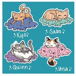 Schläfrige Katze Aufkleber