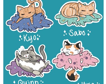 Sleepy Cat Stickers