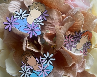 BTS Flower Enamel Pin
