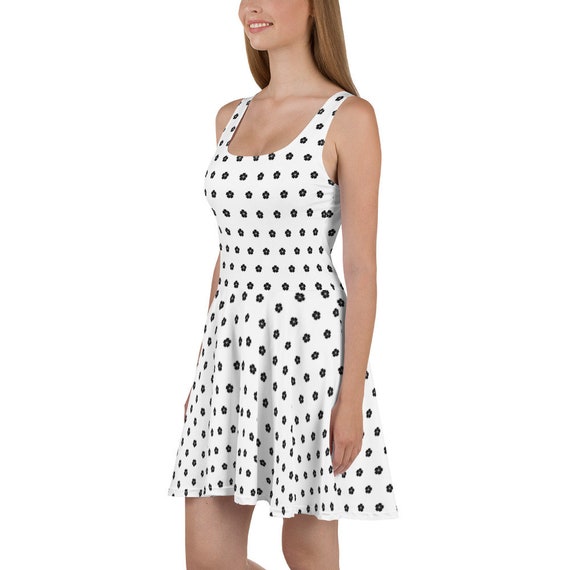 white flower skater dress Yours London Women's Plus Size White & Blue Floral Skater Dress Size 10