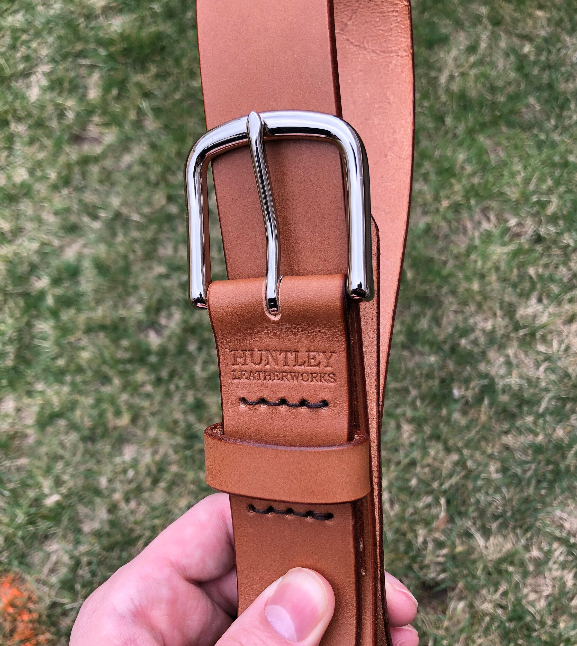 Men's Full Grain Italian Leather Belt Brown Leather Belt Italian