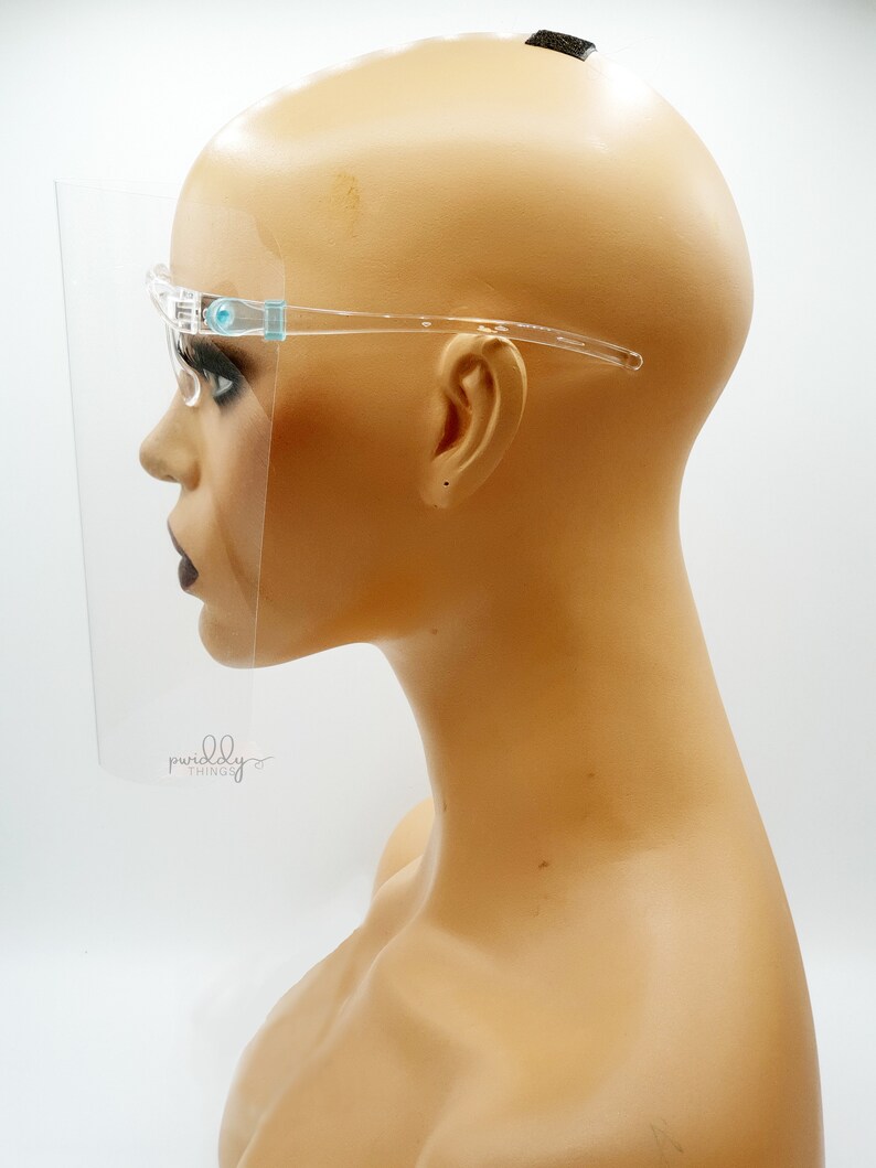 Clear Face Shield Visor With Glasses Frame Protective Face Etsy