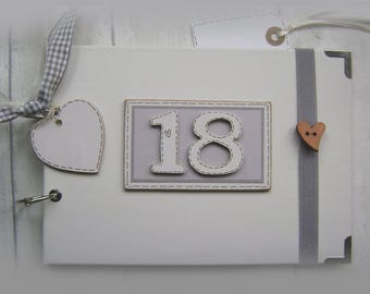 Personalised 18th Birthday Photo Album, Scrapbook Guest Book keepsake