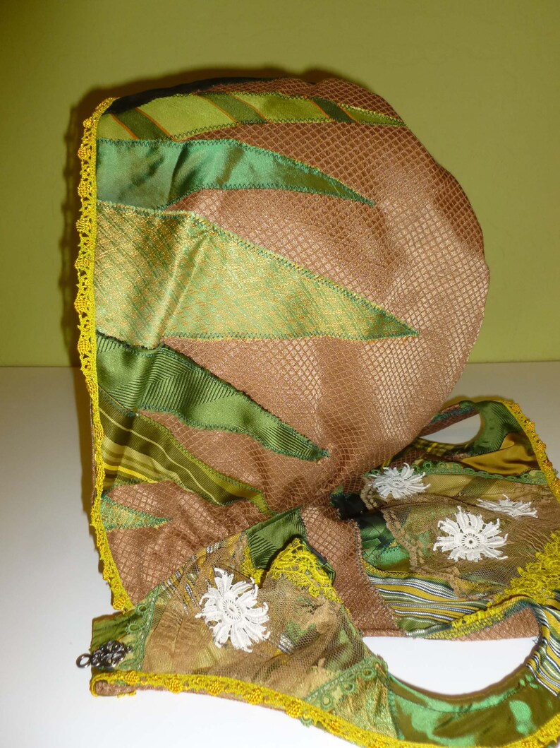 Elf Sz M Celtic REDUCED PRICE Bolero Hooded Shrug GreensGolds Steampunk Fairy