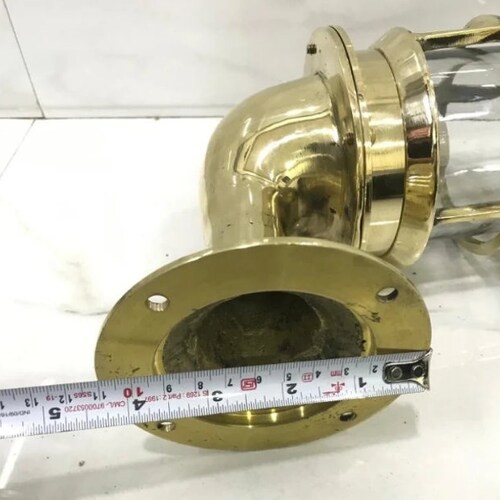Nautical New Marine Brass Ship Wall Passageway shops Bulkhead Light With Brass Shade 1pcs