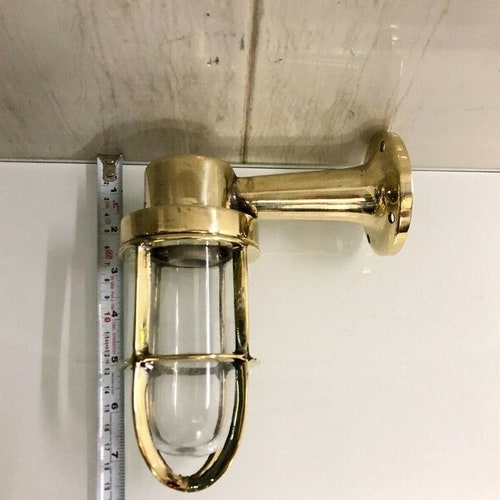 Nautical Antique Brass Bulkhead Wall Sconce and Passageway Industrial Ship Light 1 shops Pcs