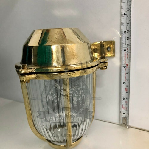 Antique Maritime Ship New Solid Brass Swan shops Passage Wall Bulkhead Light
