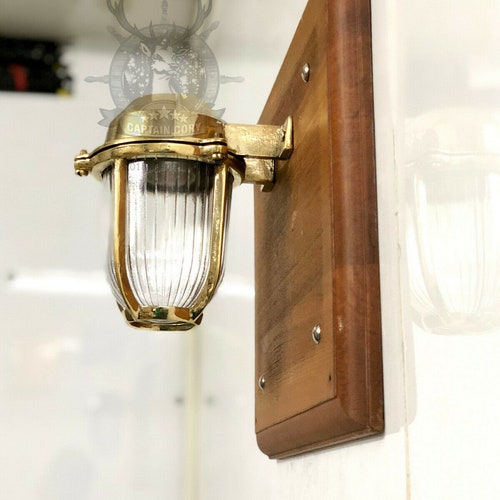 Antique Maritime Ship New Solid Brass Swan shops Passage Wall Bulkhead Light