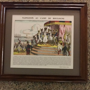 Napoleon Awarding Medals at Boulogne France, a Pellerin print