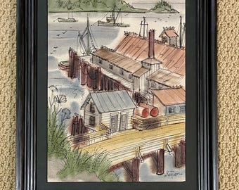 Four Sketches of Colonial Williamsburg by Charles H Overly - Etsy