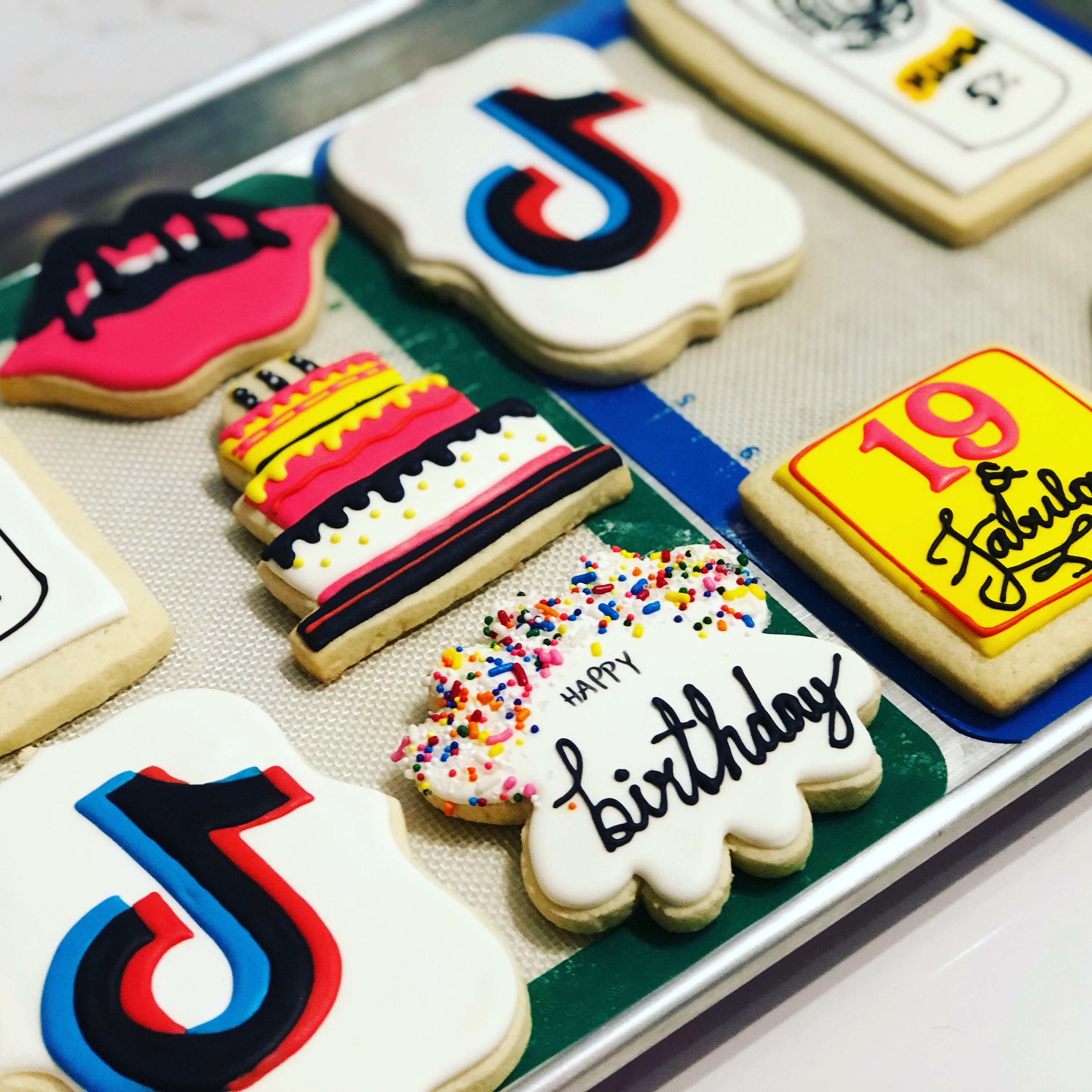 Birthday Tik Tok Cookies Etsy