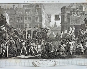 1790 c Hogarth del, Riepenhausen sc., Der Fleißige Lehrling, Oberbürgermeister