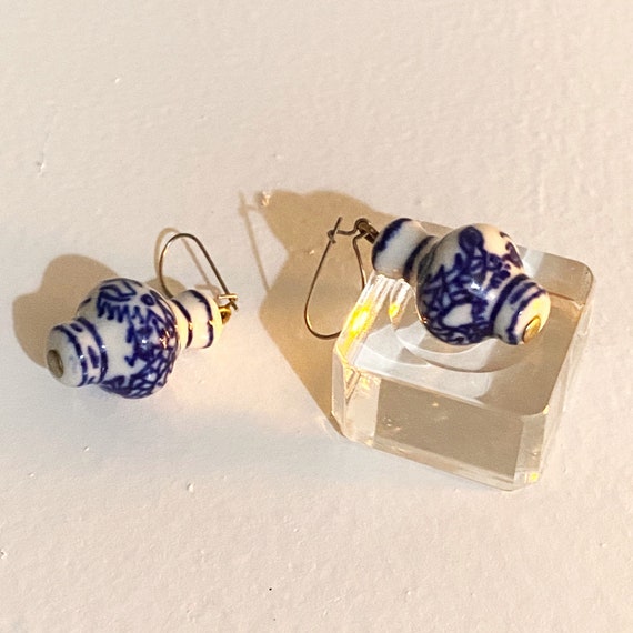 Chinese Dragon Vase Earrings