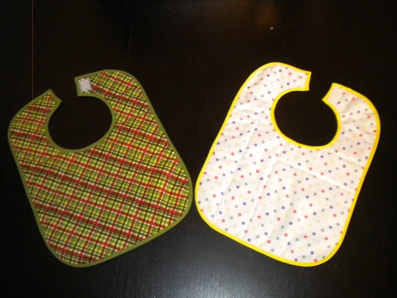 Christmas and Birthday Prints Quilted Baby Bibs