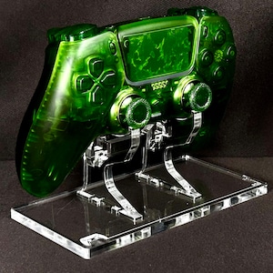 Transparent Green custom PS5/PC controller