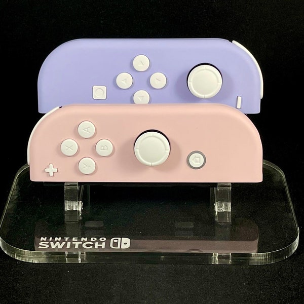 Pink & Violet Custom Pastel Nintendo Joycon Set