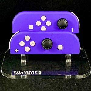 Custom Purple Pastel Nintendo Joycons With Sakura Pink Pastel Buttons